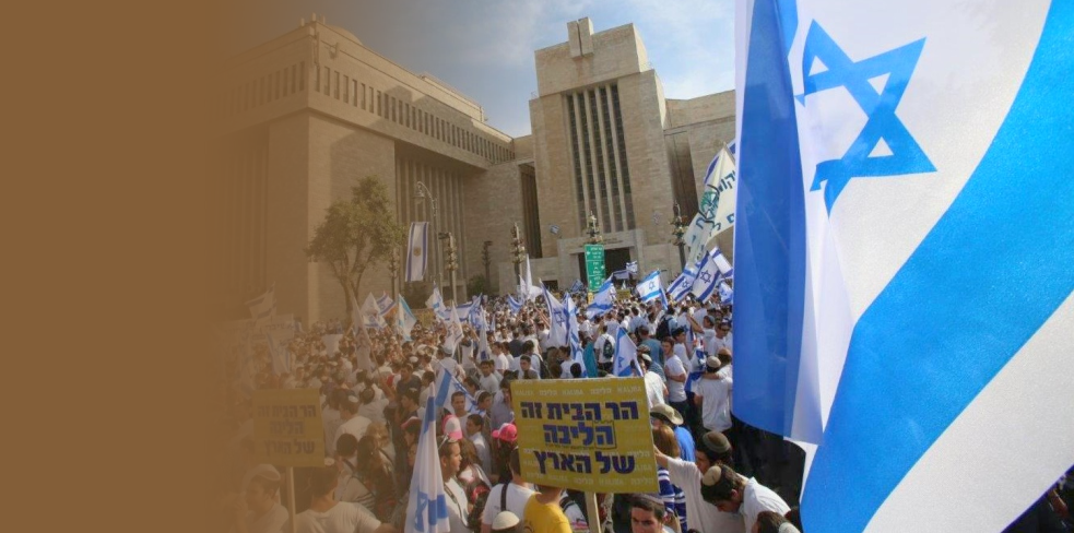 Demanding Jewish civil and religious rights, Israeli sovereignty on the Temple Mount